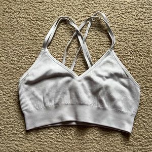 Ribbed sports bra